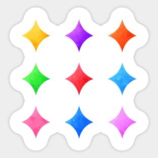 Colorful Watercolor Sparklings Pack Sticker